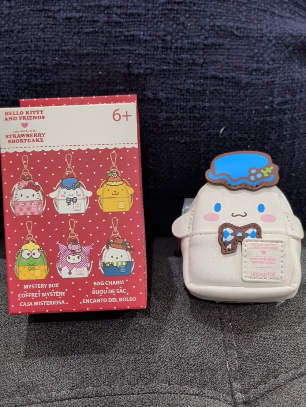 Loungefly Sanrio Cinnamoroll Mini Bag Charm - Cream with Blue Hat